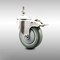 Service Caster 4 Inch 316SS Gray Polyurethane Swivel 10mm Stem Caster Total Lock Brake SCC SCC-SS316TSTTL20S414-PPUB-M1015 - alternate 1